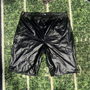 Fashion Nova Faux Leather Biker Shorts